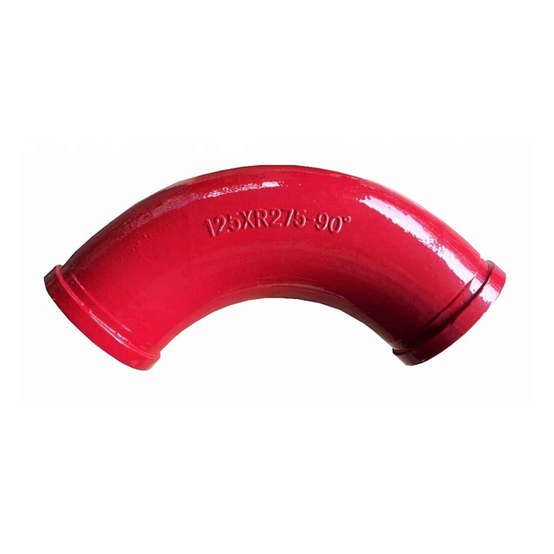 90 degree flange elbow,concrete pump elbow DN125*R275*90